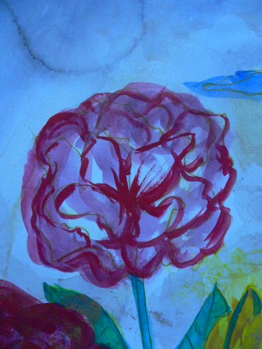 Segment aus dem Bild "Die Blumen der Musen"